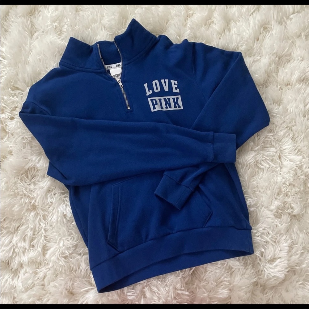 PINK quarter zip sweatshirt